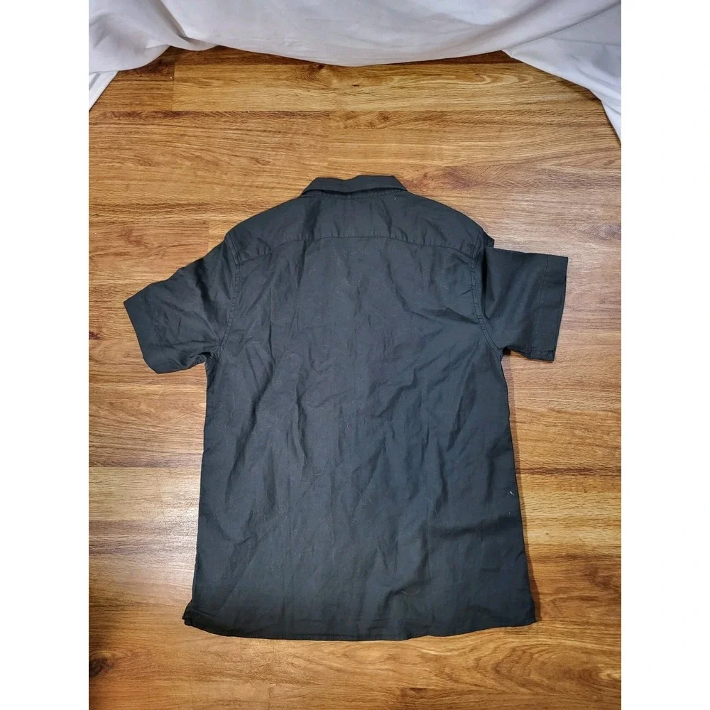 BANANA REPUBLIC MEN SLIM dark green ORGANIC COTTON FABRIC size small